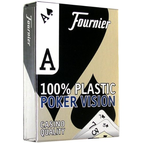 Fournier Vision Poker Size Peek Index Playing Cards (Blue)