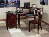Home Office Furniture Set in Merlot - Office Star - OSET-2