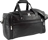 U.S. Traveler Koskin Leather Sport / Travel Carry-On Duffel Bag
(Black)