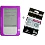 Purple Color Amazon Kindle 2 E-Book Reader Silicone Rubber Skin Case + FREE Kindle2 Anti Scratch LCD Screen Protector