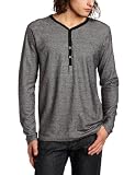 Rusty Men's Livingston Henley Knit, Silver, Medium