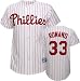 Aaron Rowand Philadelphia Phillies Home White/Scarlet MLB Replica Jersey - X-Large