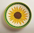 Eco Bamboo Round Salad Plate 2 Assorted, Sunflower Scape