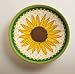 Eco Bamboo Round Salad Plate 2 Assorted, Sunflower Scape