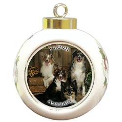 Australian Shepherd Aussie Christmas Ornament