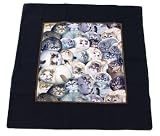 上品なブラックカバーでクッションをドレスアップ★クッションカバー45cm ヘンリーキャットの画像