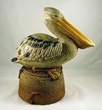 Coastal Nautical Decor Resin Pelican on Pier Piling