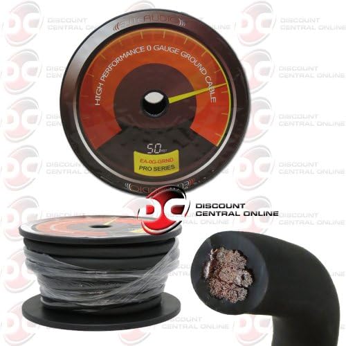 ELITE AUDIO 50ft HIGH PERFORMANCE 0GA GAUGE GROUND CABLE