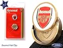 Arsenal FC Double Sided Golf Ball marker with engraved magnetic cap clip