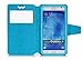 BLU Studio Selfie case, KuGi ® High quality universally PU cover + TPU Case for BLU Studio Selfie 5.0 inch smartphone. (Blue)