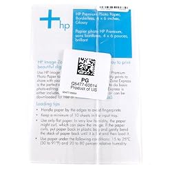 HP Premium Photo Paper, Glossy (100 Sheets, 4 x 6 Inch Borderless)