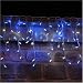 100 White & Blue Connectible LED Icicle Lights Outdoor