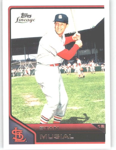 2011 Topps Lineage Baseball Card # 40 Stan Musial - St. Louis Cardinals - MLB Trading Card in Screwdown Case!
