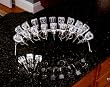 Chrome and Metal Wine Stopper Holder