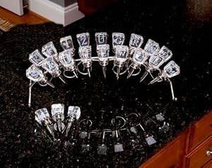 Chrome and Metal Wine Stopper Holder