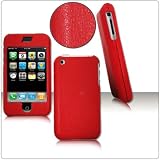 Strong Red LEATHER Case Cover For Apple iPhone Protective Pouch