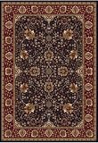 Traditional Area Rug, 828 Visions Collection 4'x5' Navy.