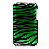 (Green Zebra) Zebra Snap On Case for Itouch 2nd and 3rd generation Ipod Touch 8G 16G 32GB 64GB (Green)