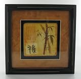 Prosperity Bamboo Asian Wall Art Hanging Decoration Wood
