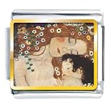 Pugster Mother and Child Painting Italian Charms bracelet link