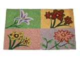 Geo Crafts IE 1535 18 - Inch - by - 30 - Inch PVC Backed Coir Doormat, Spring - B002GP7OJC