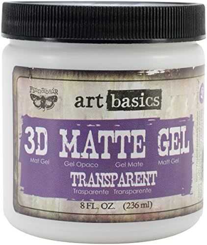 Art Basics 3D Matte Gel 8oz-Transparent