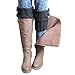 Gemini Winter Leg Warmer Crochet Knit Boot Socks Topper Cuff