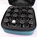 Soothing Terra 16 Bottle Essential Oil Carrying Case with Foam Insert - Holds 5ml, 10ml, 15ml and Roll Ons - Light Blue...