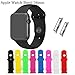 KOMEI 4006659 Silicone Gel Replacement Strap Wrist Band for Apple 38mm iWatch - 8 Color Combination Pack