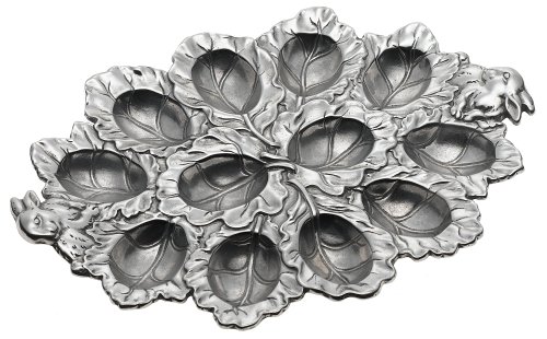 Arthur Court Bunny 12-Deviled Egg Holder