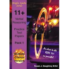 11+ Verbal Reasoning Test Papers: Multiple Choice Version