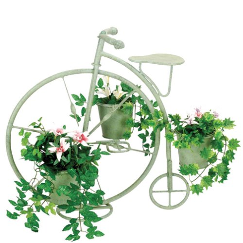 Red Carpet Studio Verdi Gris High Wheel Bicycle Planter, 24 Inch