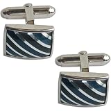 Valentine Gift For Men Sterling Silver Onyx Gemstone Cufflink Set (cfl...