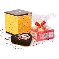 Valentinstag Fotoherz Schokoladenkuchen Geschenkset
