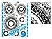 Deleter Screen Tone Jr JR-514 [ Decorative Circle Pattern ] [Sheet Size 182x253mm (7.16