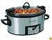 Crock-Pot SCCPVL610-S 6-Quart Programmable Cook & Carry Oval Slow Cooker, Stainless Steel