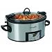 Crock-Pot SCCPVL610-S 6-Quart Programmable Cook & Carry Oval Slow Cooker, Stainless Steel