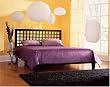 Kyoto Bed King Size With Headboard, Footboard and Rails In Black Finish By Fashion Bed Group