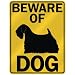 BEWARE OF  SEALYHAM TERRIER  PARKING SIGN DOG