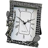 Pewter Tennis Clock