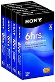 Sony Media 4T120VRC 4-Pack 120-Minute VHS Tapes