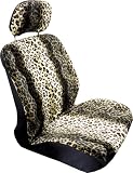Elegant 174116 Tan Leopard Low Back Seat Cover