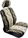 Elegant 174116 Tan Leopard Low Back Seat Cover