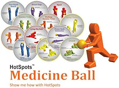 HotSpots Medicine Ball Spots, 8-1/2 Inches, Set of 12