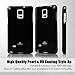 Goospery Pearl Jelly for Samsung Galaxy Note 4 Case (2014) Slim Thin Rubber Case (Black) NT4-JEL-BLK