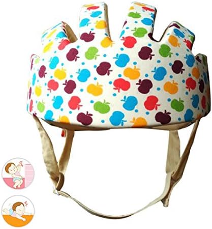 Adjustable Infant Baby Toddler Safety Helmet Hat Bumper Bonnet Toddler Head Cushion-multicolor