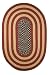 7' x 9' Rustic Flag Braided Rug