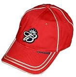 Budweiser Beer Alcohol - Red White Piping Crown Baseball Hat Cap