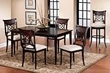 Glenmary 5 Piece Rectangle Dining Set- Dark Cherry