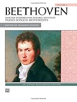 Beethoven -- Selected Intermediate to Early Advanced Piano Sonata Movements, Vol 1 (Alfred Masterwork Library)